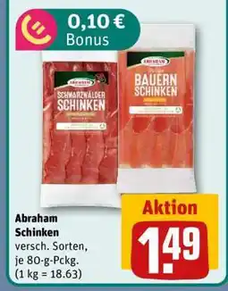 REWE Abraham Schinken Angebot
