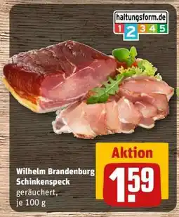 REWE Wilhelm Brandenburg Schinkenspeck Angebot