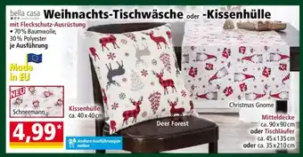 Norma Weihnachts-Tischwäsche oder -Kissenhülle Angebot
