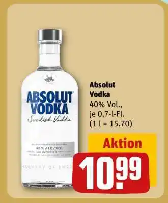 REWE Absolut Vodka Angebot