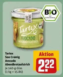 REWE Tartex Soo Cremig Avocado Abendbrotaufstrich Angebot