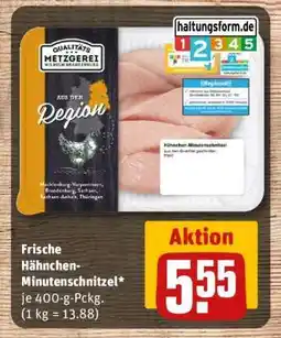 REWE Frische Hähnchen-Minutenschnitzel Angebot