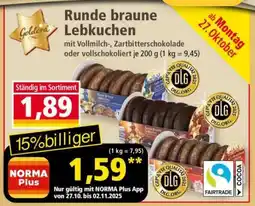 Norma Runde braune Lebkuchen Angebot