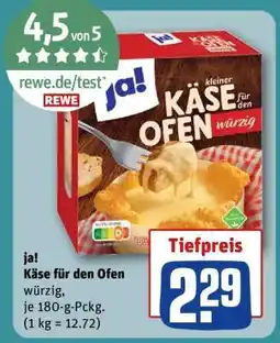 REWE ja! Käse für den Ofen Angebot