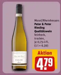 REWE Peter & Peter Riesling Qualitätswein Angebot