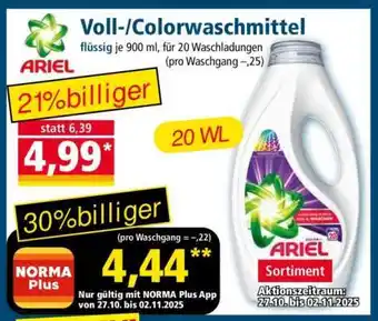 Norma Voll-/Colorwaschmittel Angebot