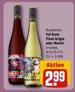 REWE Val Duna Pinot Grigio oder Merlot Angebot