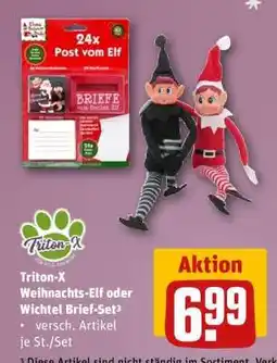REWE Triton-X Weihnachts-Elf oder Wichtel Brief-Set³ Angebot