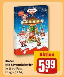 REWE Kinder Mix Adventskalender Angebot