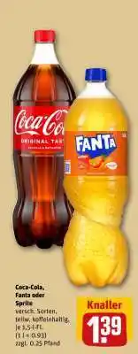 REWE Coca-Cola, Fanta oder Sprite Angebot