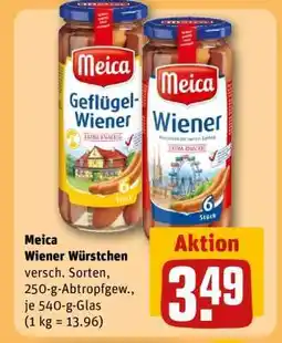 REWE Meica Wiener Würstchen Angebot