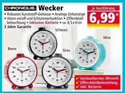 Norma CHRONIQUE Wecker Angebot