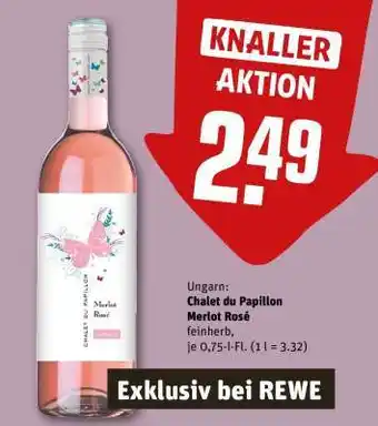 REWE Chalet du Papillon Merlot Rosé Angebot