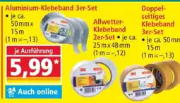 Norma Aluminium-Klebeband 3er-Set Angebot