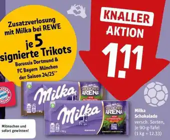 REWE MILKA Schokolade Angebot