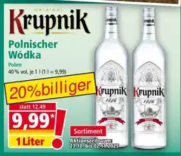 Norma Krupnik Polnischer Wódka Angebot
