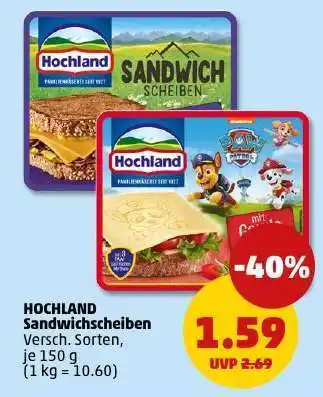 PENNY Hochland Sandwichscheiben Angebot