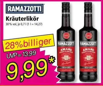 Norma Ramazzotti Kräuterlikör Angebot