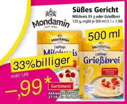 Norma Mondamin Liebings Grießbrei Angebot