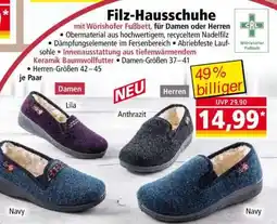 Norma Filz- Hausschuhe Angebot
