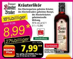 Norma Zinnaer Kloster Bruder Kräuterlikör Angebot