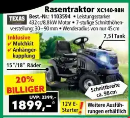Norma Rasentraktor XC140-98H Angebot