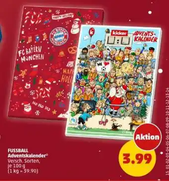 PENNY FUSSBALL Adventskalender Angebot
