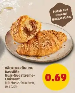 PENNY BÄCKERKRÖNUNG Das süße Nuss-Nugatcreme-Croissant Angebot