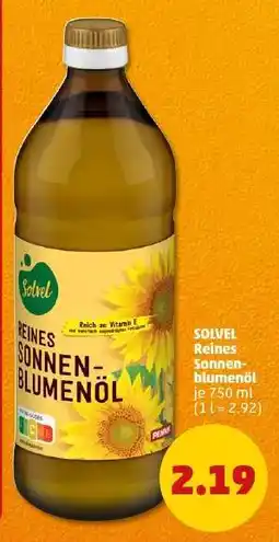 PENNY SOLVEL Reines Sonnenblumenöl Angebot
