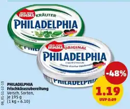 PENNY PHILADELPHIA Frischkäsezubereitung Angebot