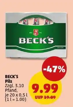 PENNY Beck's Pils Angebot