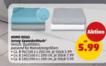 PENNY HOME IDEAS Jersey-Spannbetttuch Angebot