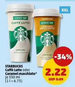 PENNY Starbucks Caffe Latte oder Caramel Macchiato Angebot