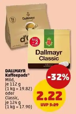 PENNY DALLMAYR Kaffeepads Angebot