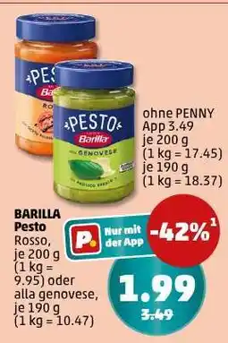 PENNY Barilla Pesto Angebot