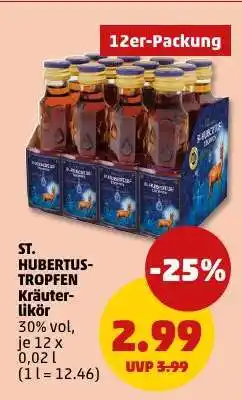 PENNY St. Hubertus Tropfen Kräuterlikör Angebot