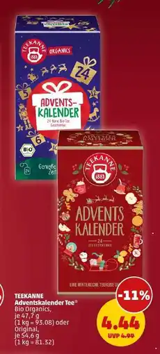 PENNY TEEKANNE Adventskalender Tee Angebot