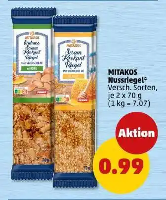 PENNY MITAKOS Nussriegel Angebot