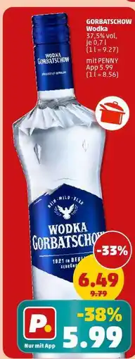 PENNY GORBATSCHOW WODKA Angebot