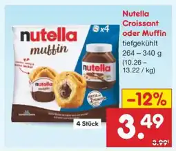 Netto Marken-Discount Nutella Croissant oder Muffin Angebot
