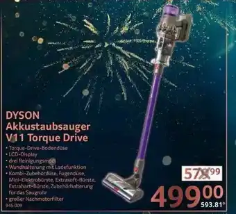 Selgros Dyson Akkustaubsauger V11 Torque Drive Angebot