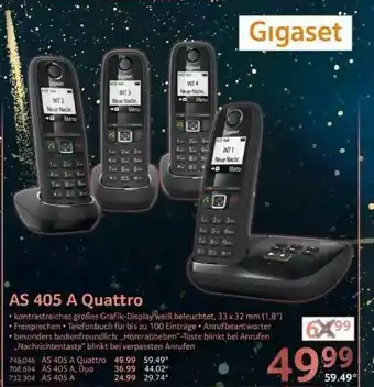 Selgros Gigaset As 405 A Quattro Angebot