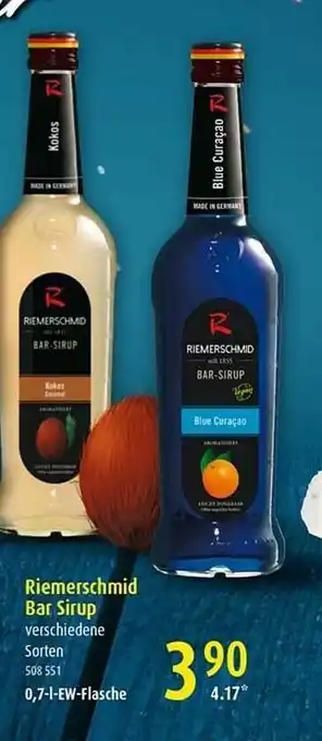 Selgros Riemerschmid Bar Sirup Angebot