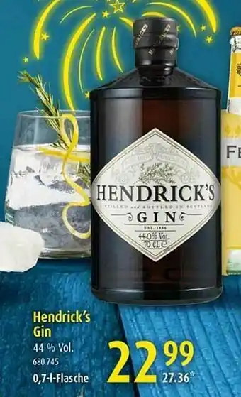 Selgros Hendrick's Gin Angebot