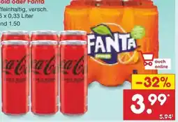 Netto Marken-Discount Coca-Cola Cola Angebot