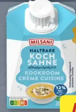 Aldi Nord Milsani Haltbare Kochsahne Angebot