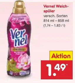 Netto Marken-Discount Vernel Weichspüler Angebot