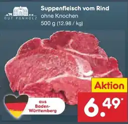 Netto Marken-Discount Gut Ponholz Suppenfleisch vom Rind Angebot