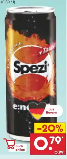 Netto Marken-Discount Spezi Energy Drink Angebot