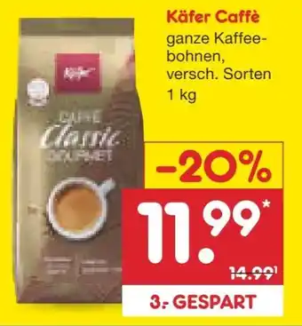 Netto Marken-Discount Käfer Kaffee Caffè Classic Gourmet Angebot